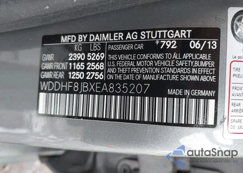 2014 Mercedes-Benz E 350 4Matic z USA, uszkodzony, nr VIN WDDHF8JBXEA835207